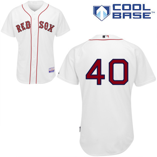 A-J Pierzynski #40 Youth Baseball Jersey-Boston Red Sox Authentic Home White Cool Base MLB Jersey